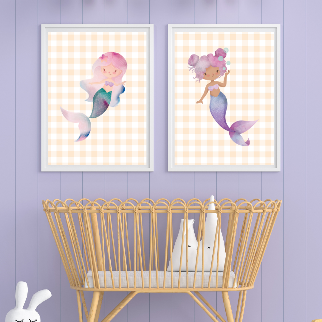 Yellow Mermaids Print 1