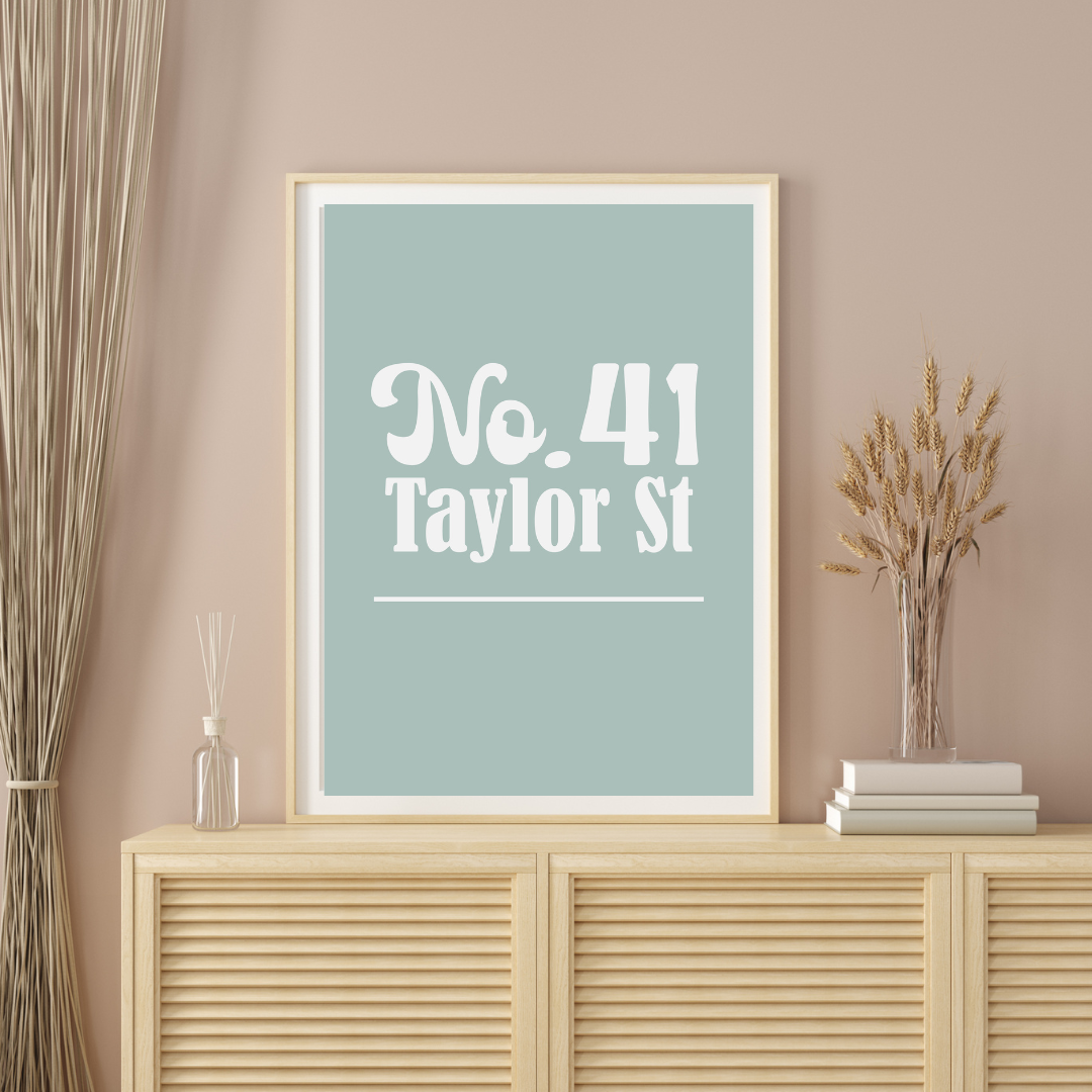 House Number Print