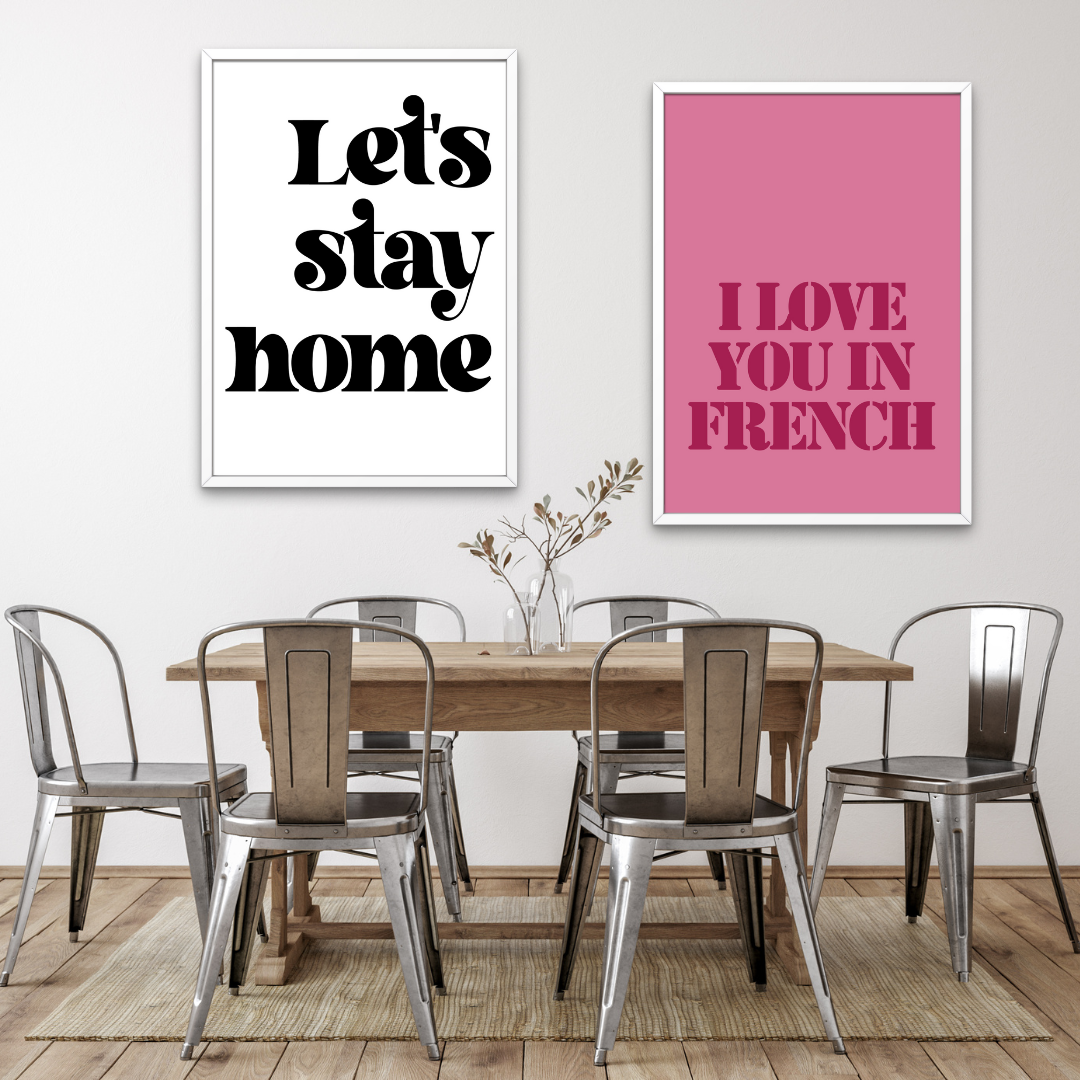 Let's Stay Home Print