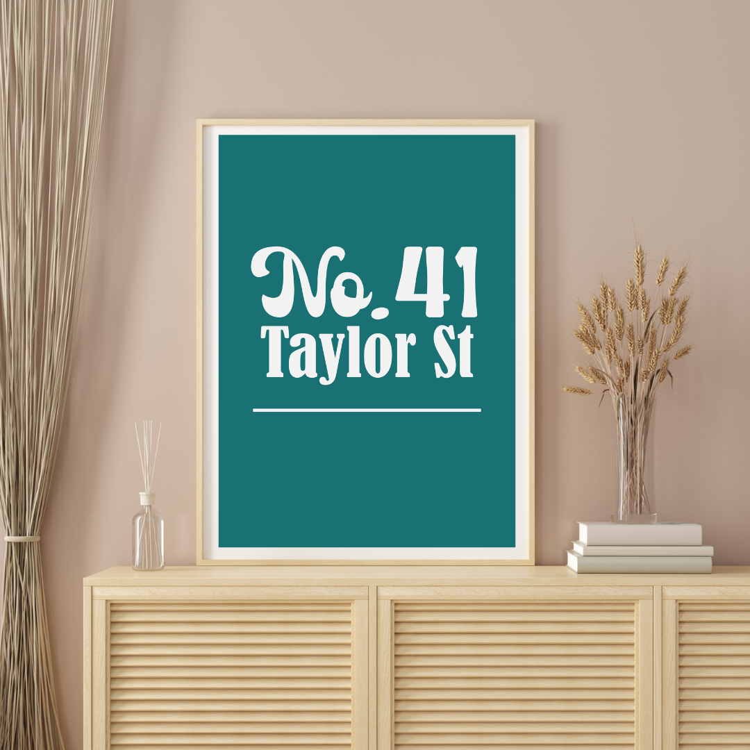 House Number Print