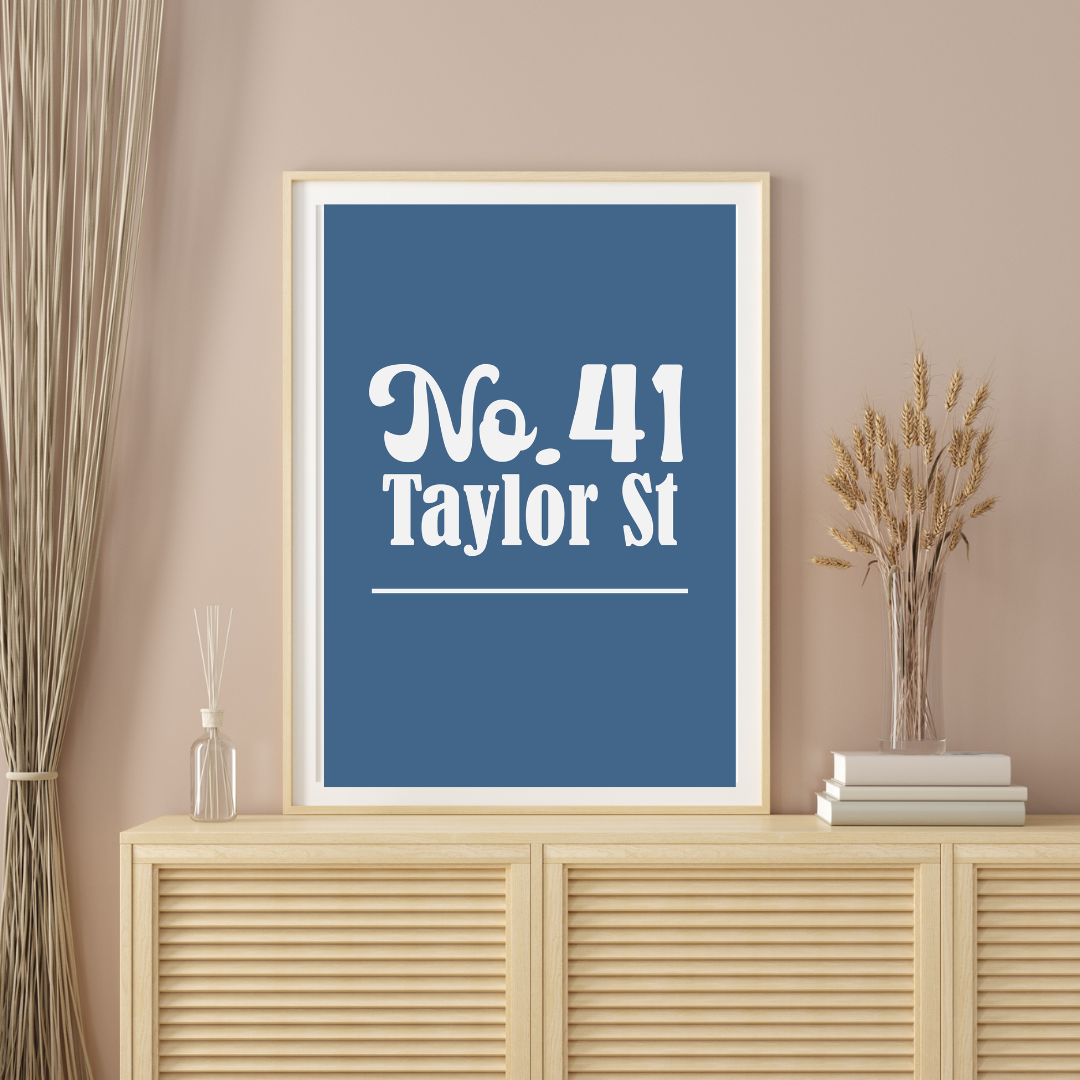 House Number Print