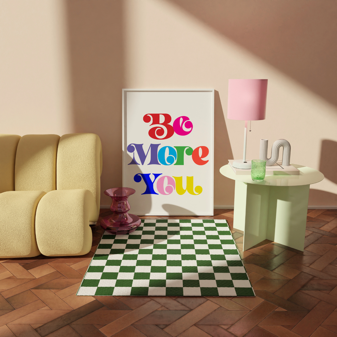 Be More You Rainbow Print