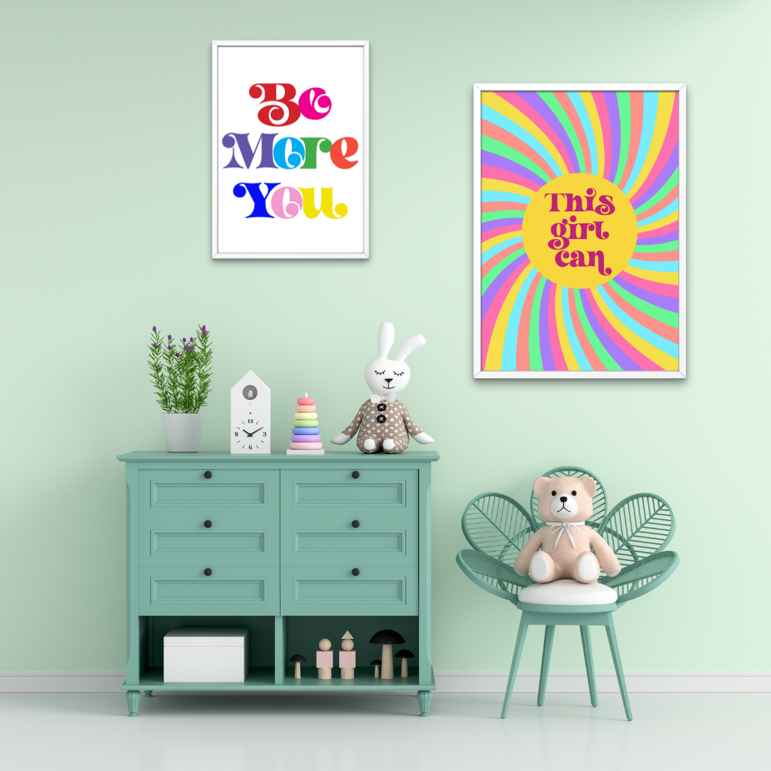 Be More You Rainbow Print