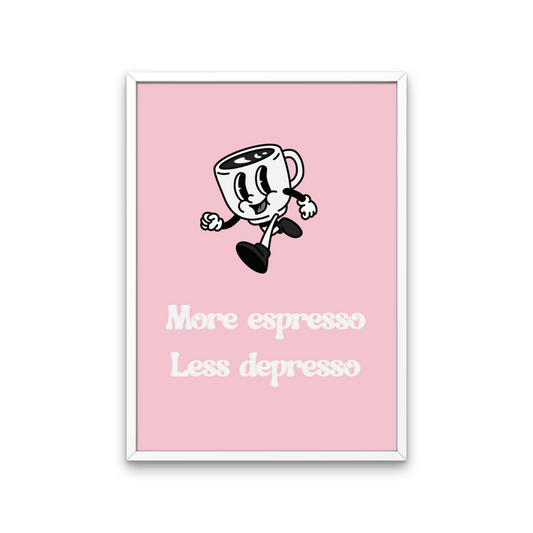 More Espresso Retro Print