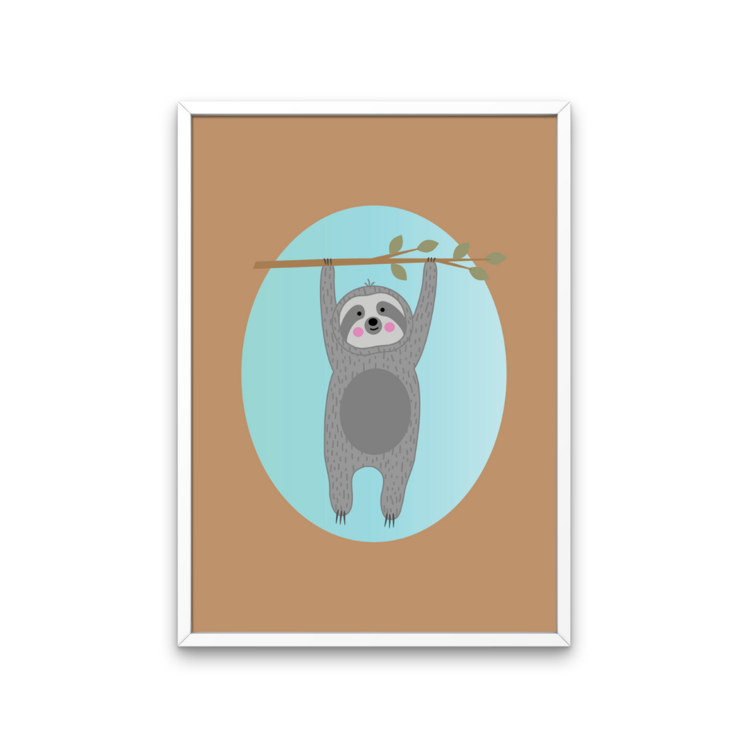 Sloth Art Print Set of 3