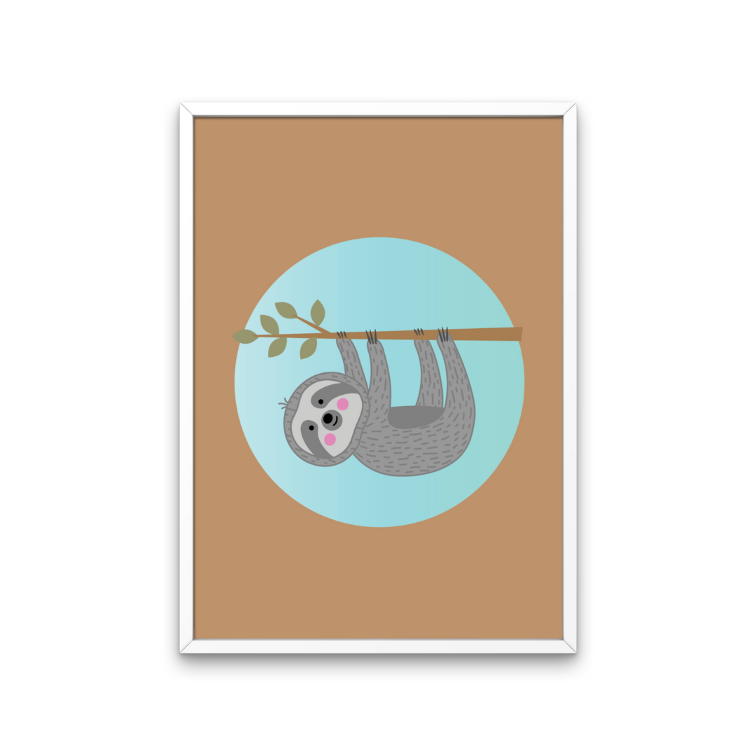 Sloth Art Print Set of 3