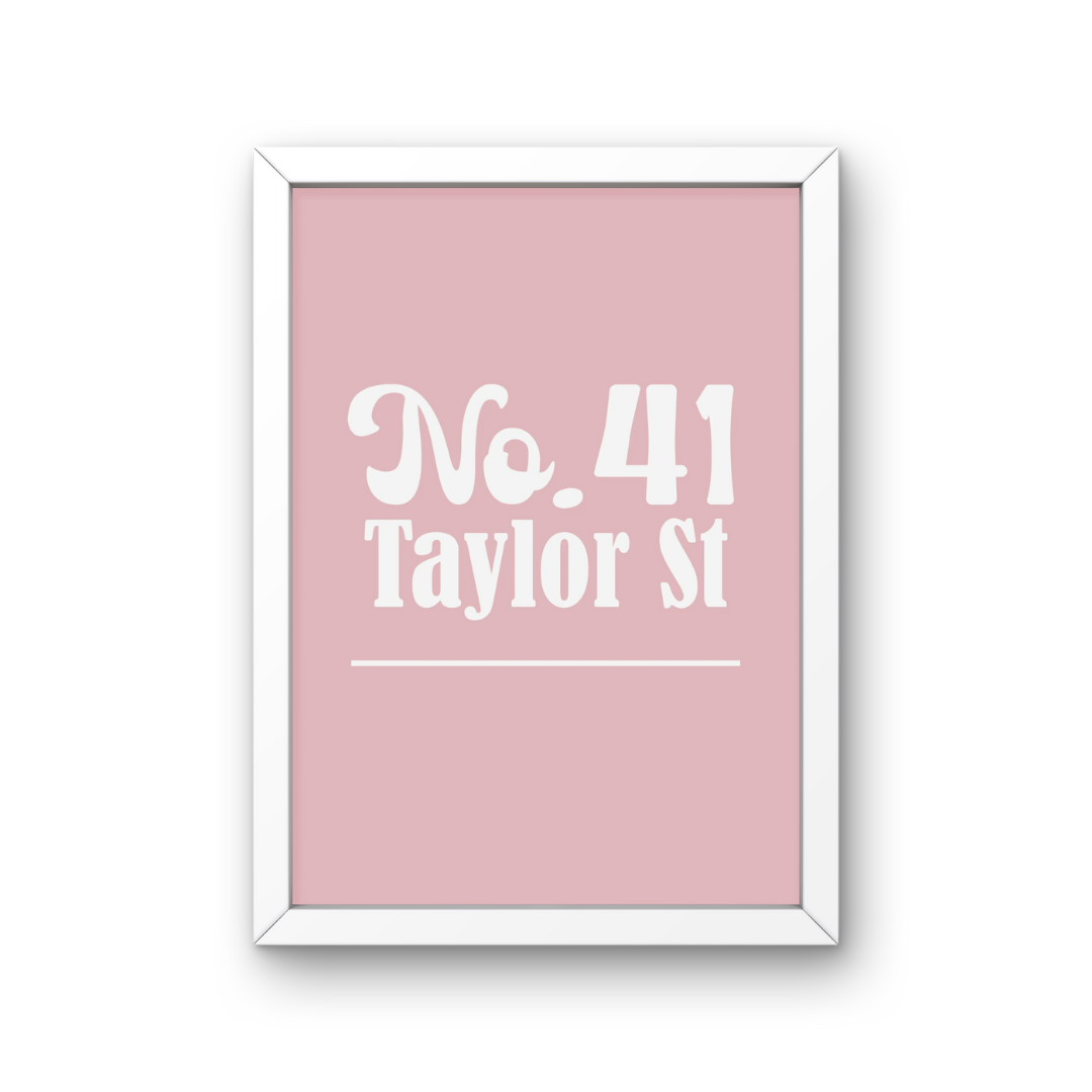 House Number Print