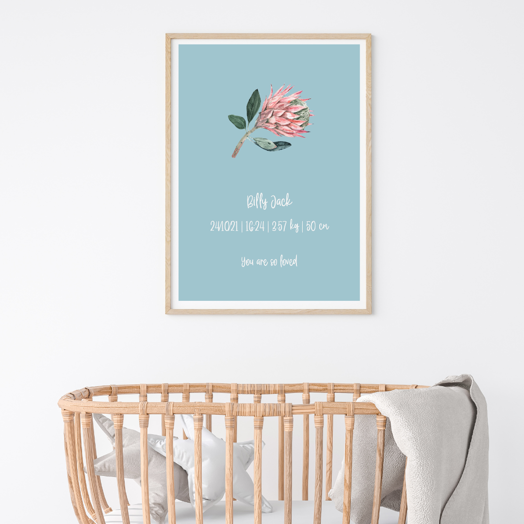 Banksia Flower Name Print