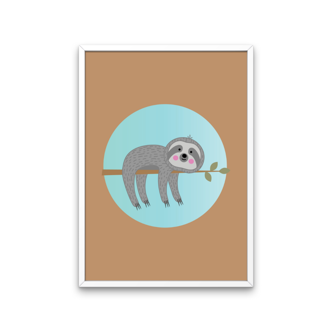 Sloth Art Print Set of 3