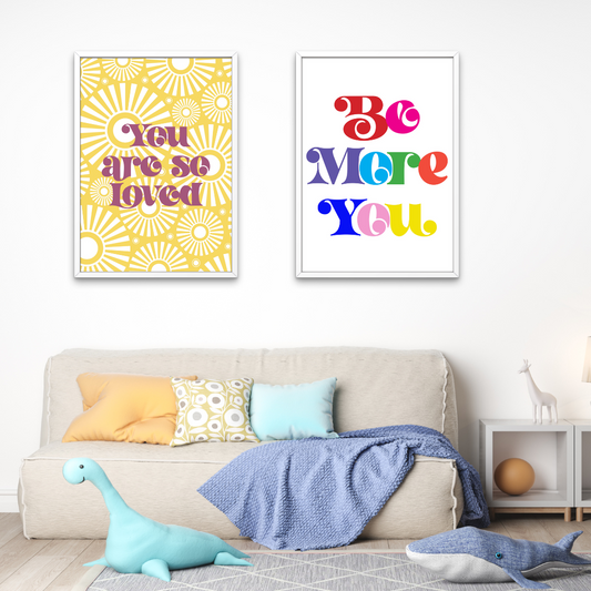 You Are So Loved Retro Print