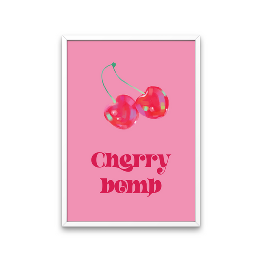 Cherry Bomb Retro Print