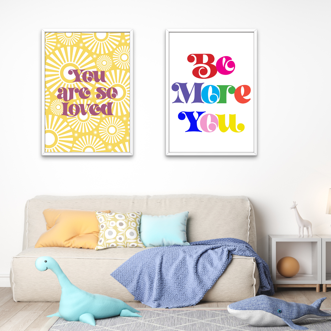 Be More You Rainbow Print