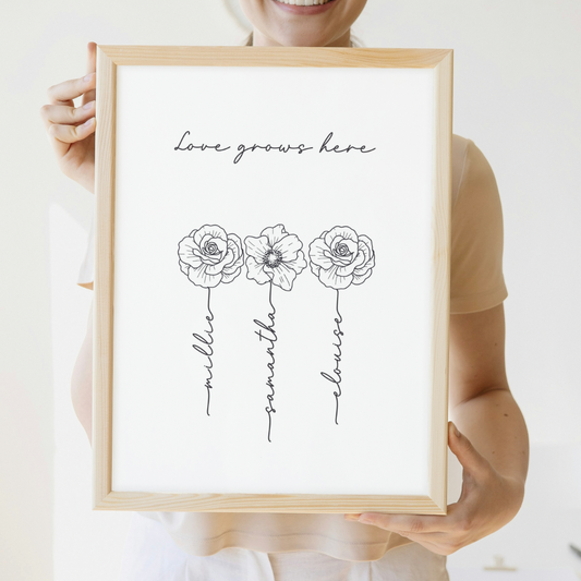 Mother's Day Flower Print