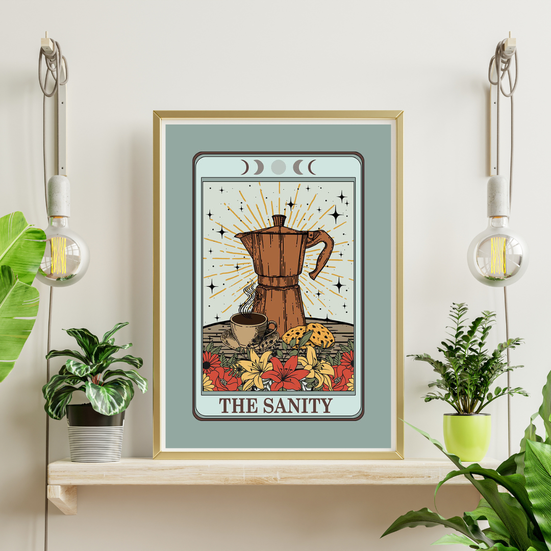 Coffee Tarot Card Print