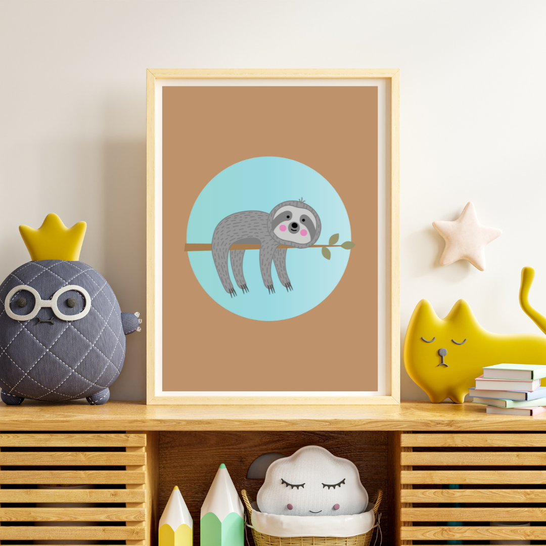 Sloth Art Print Set of 3