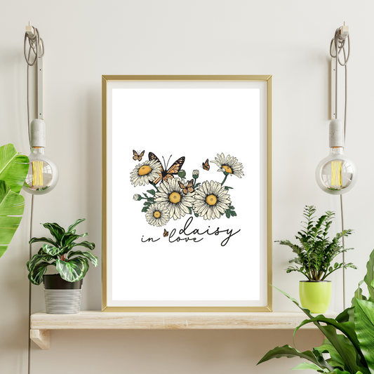 Daisy in Love Print