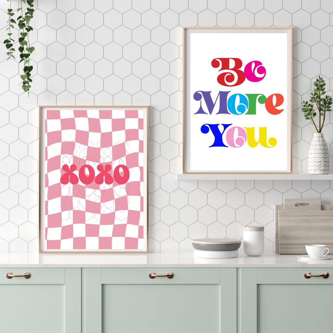 Be More You Rainbow Print