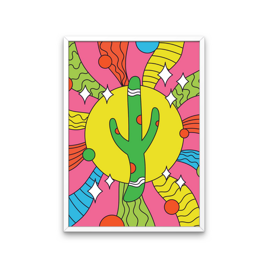 Cactus Retro Print