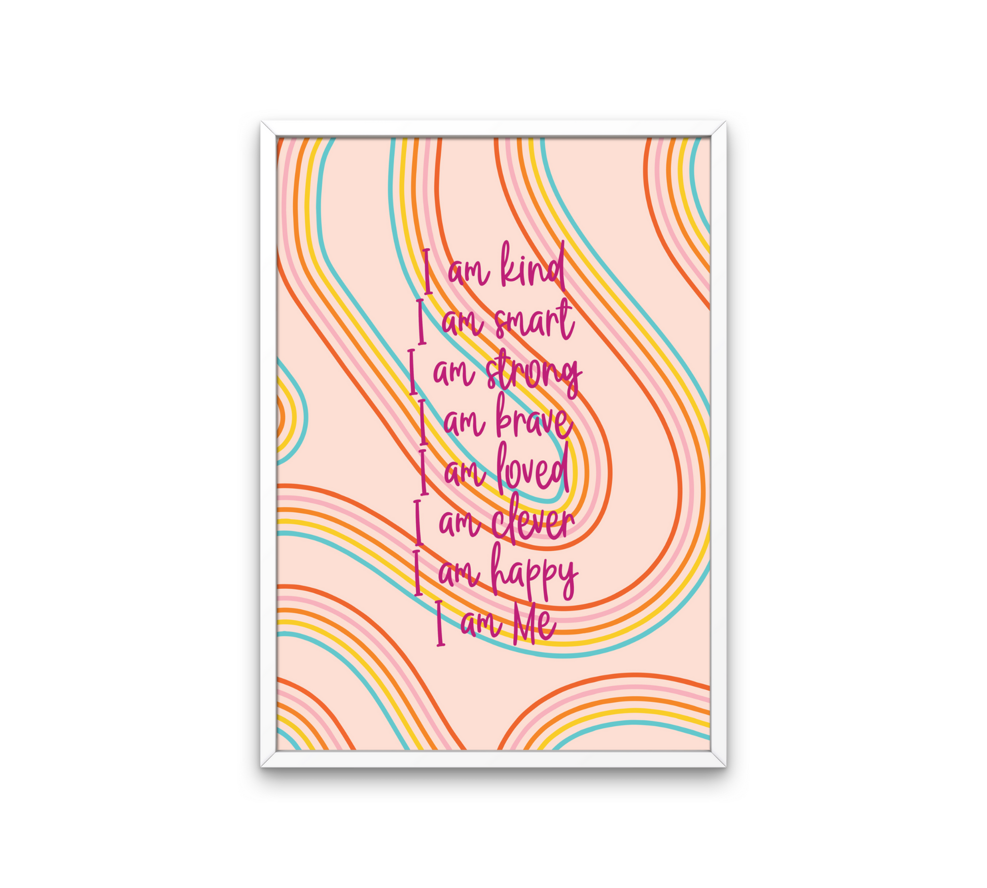 Pastel Child's Affirmation / I Am Print