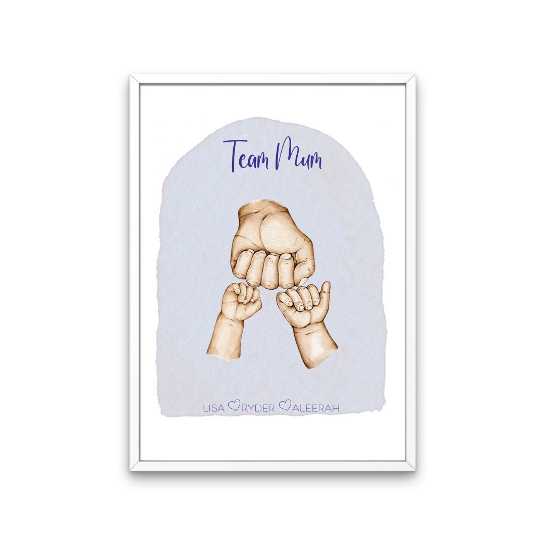 Team Mum Lavender Mother's Day Print