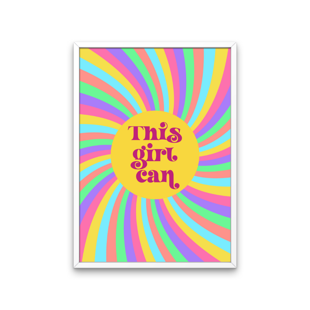 This Girl Can Retro Print