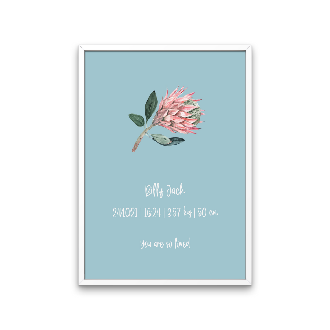 Banksia Flower Name Print