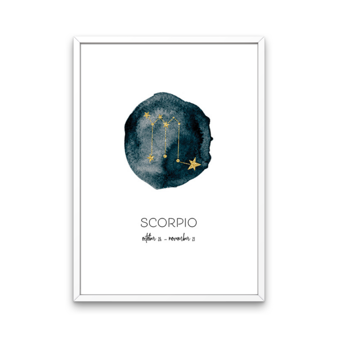 Black Star Sign Print