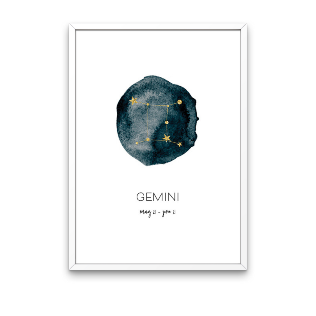 Black Star Sign Print