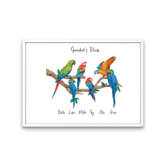 Bird Family Print