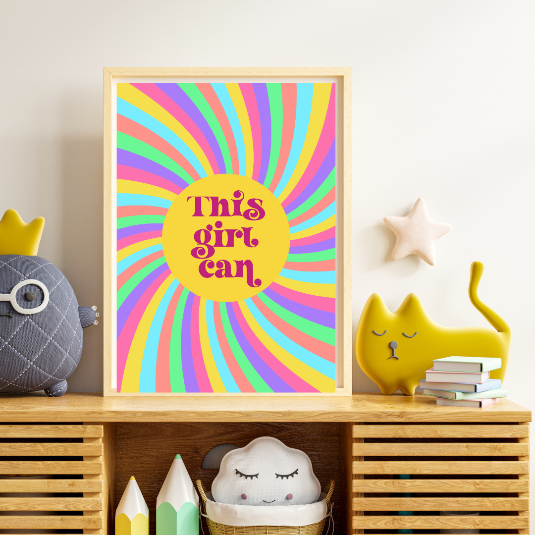 This Girl Can Retro Print