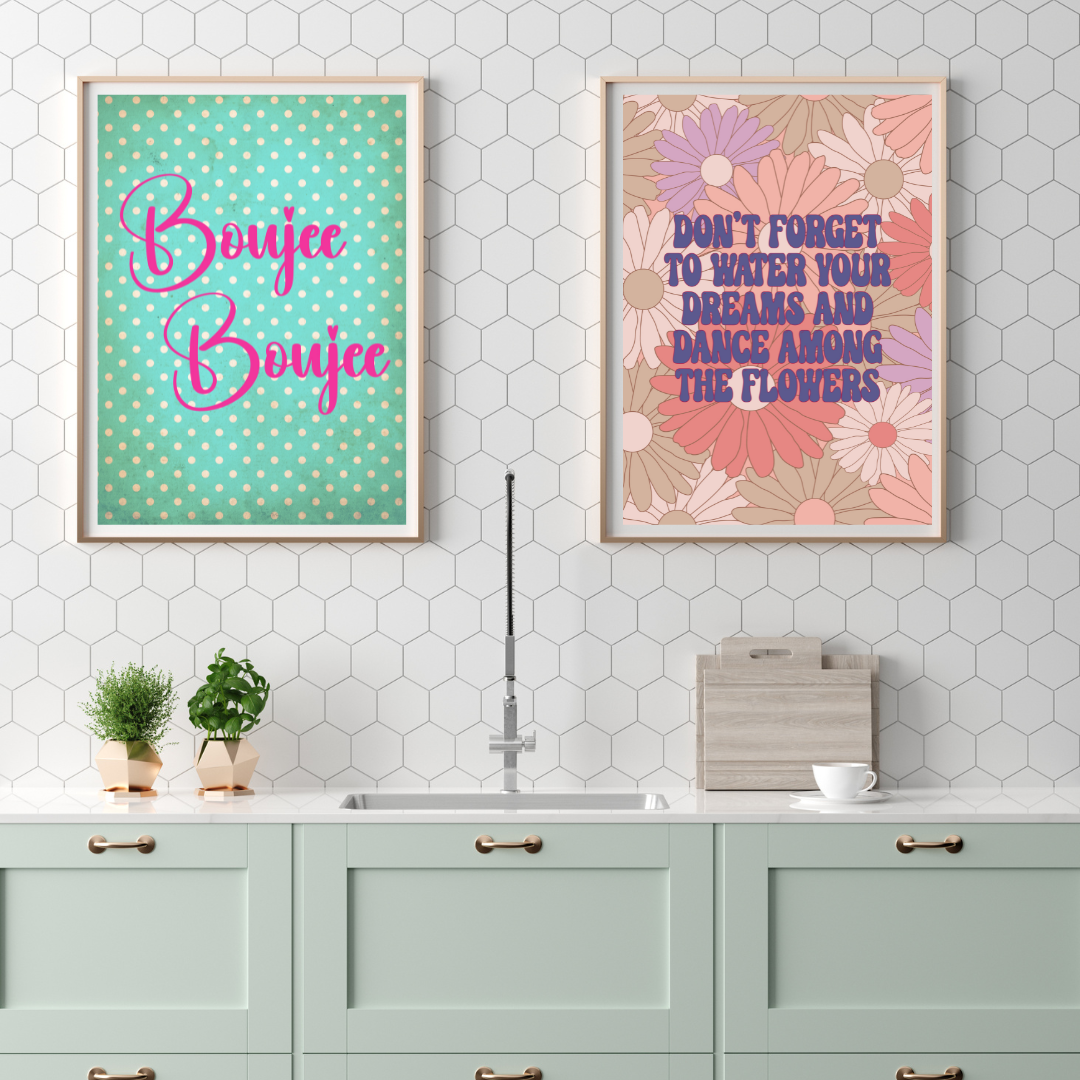 Dance Among The Flowers Quote Print