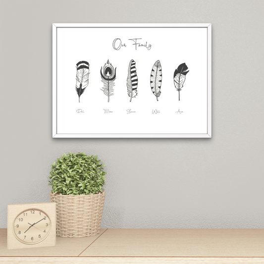 Feather Family Print