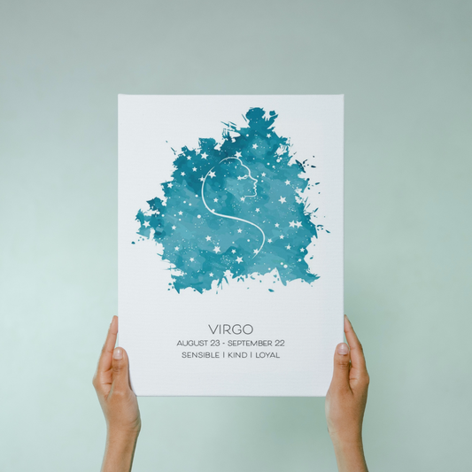 Turquoise Star Sign Print