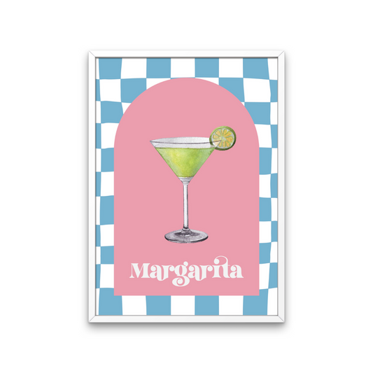 Cocktail Margarita Retro Print