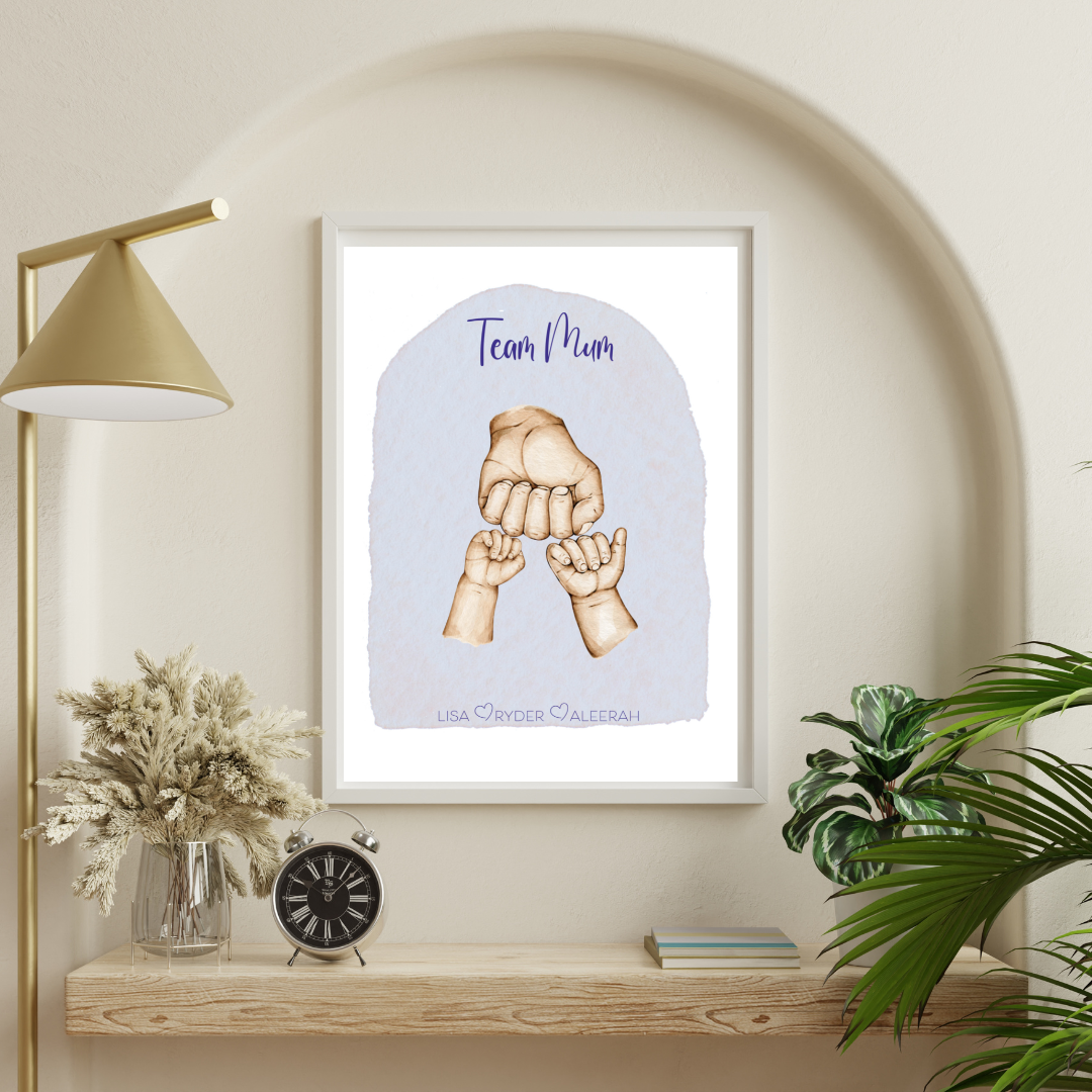 Team Mum Lavender Mother's Day Print