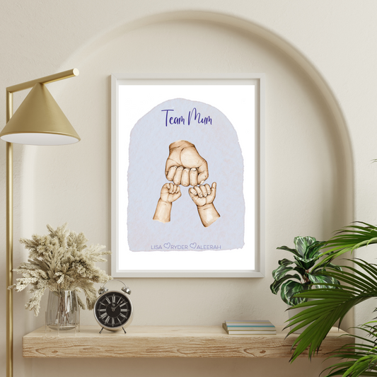 Team Mum Lavender Mother's Day Print