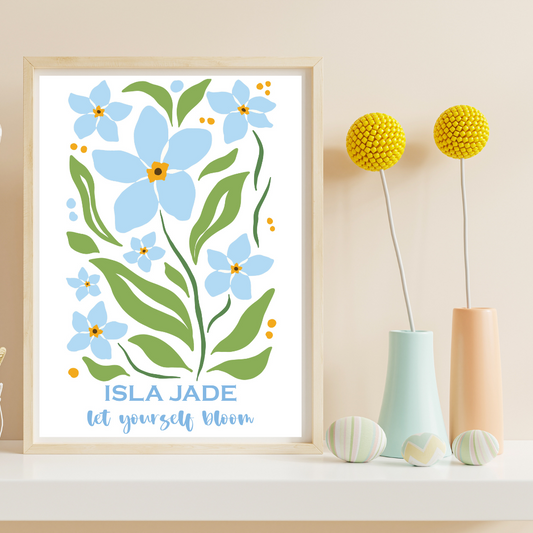 Daisy Bloom Name Print