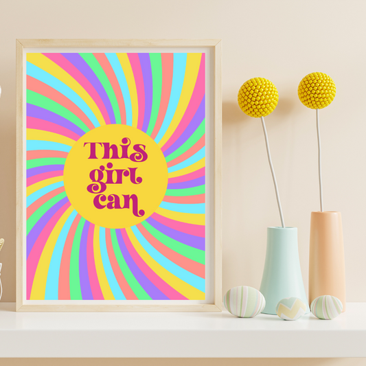 This Girl Can Retro Print