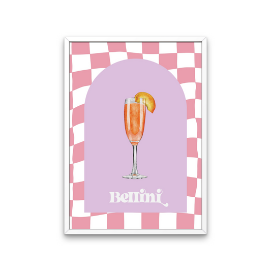 Cocktail Bellini Retro Print