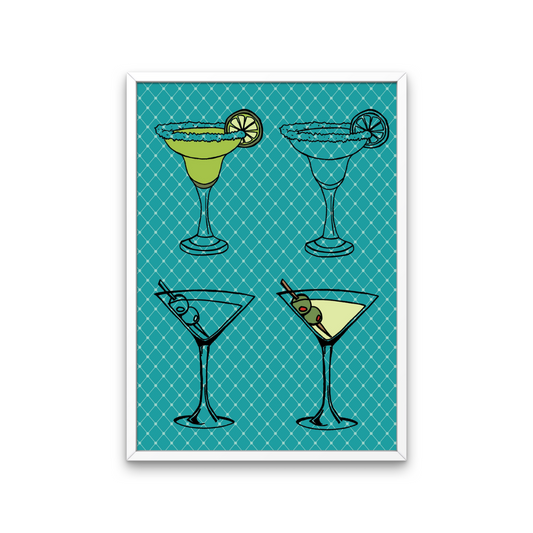 Retro Cocktail Print