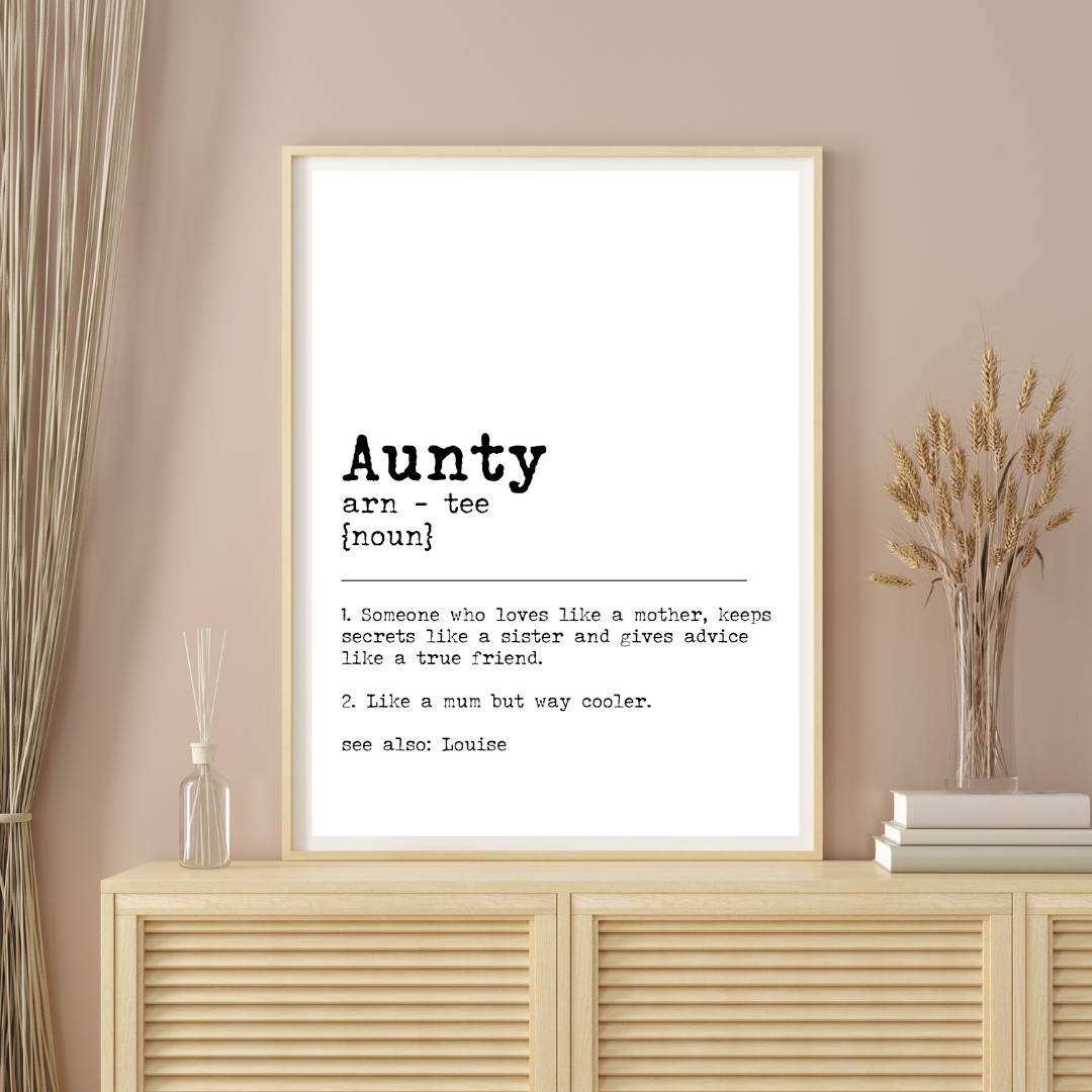 Aunty Dictionary Print