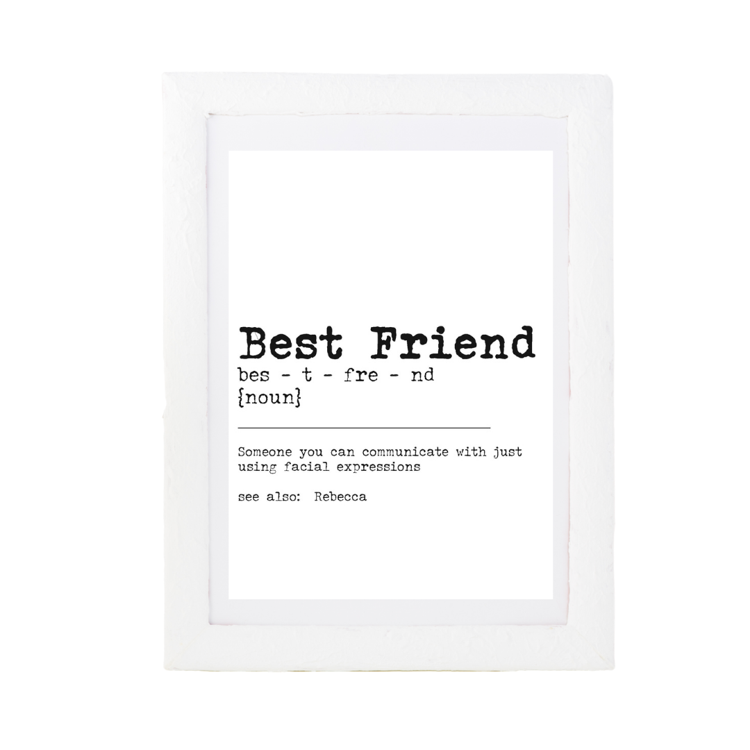 Best Friend Dictionary Print