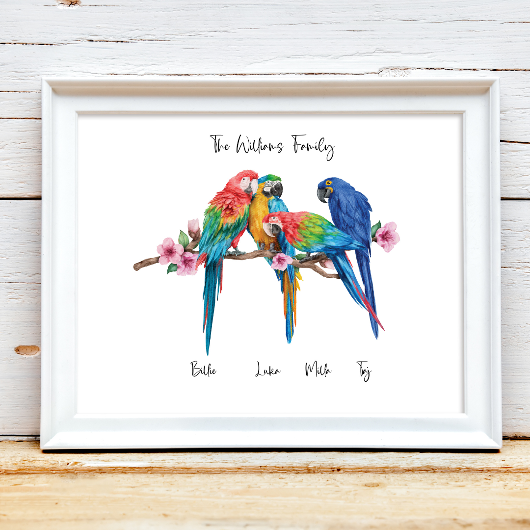 Bird Family Print