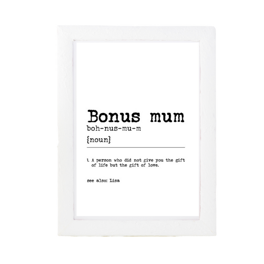 Bonus Mum Dictionary Print