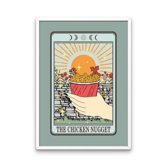 Chicken Nugget Tarot Card Print