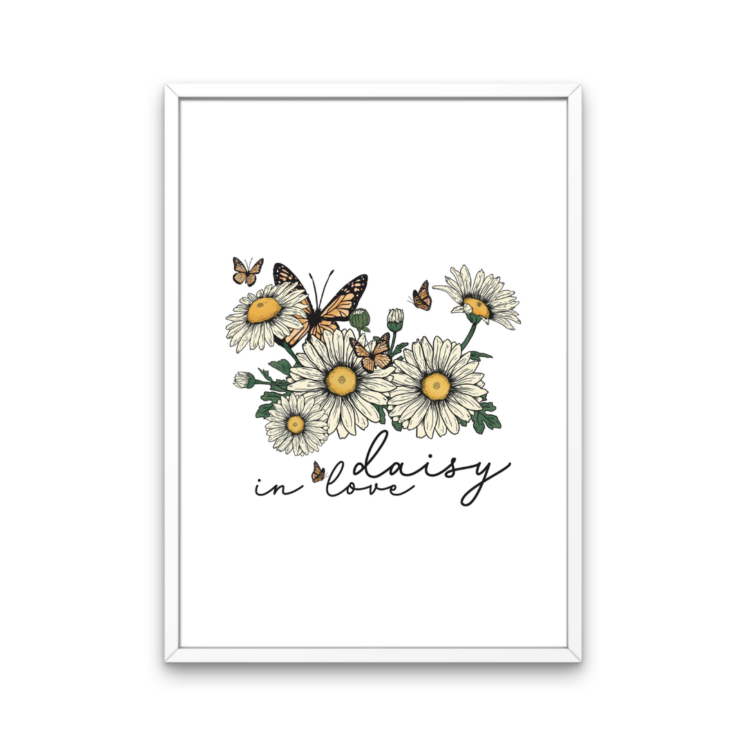 Daisy in Love Print