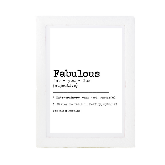 Fabulous Dictionary Print