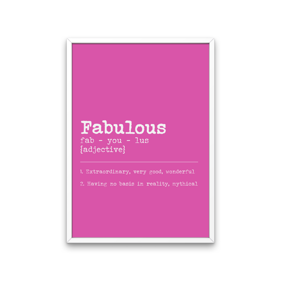 Fabulous Dictionary Print