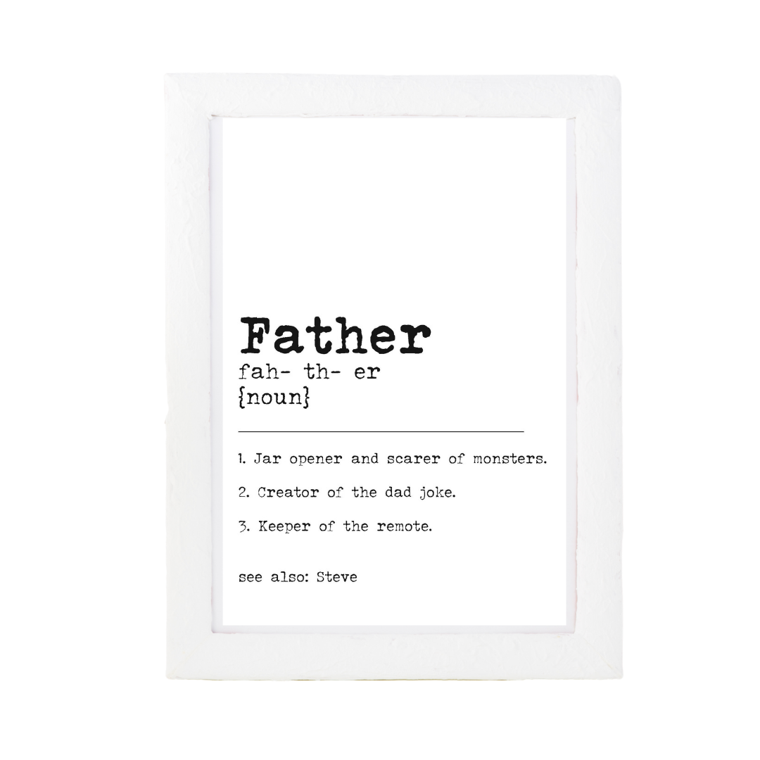 Father Dictionary Print