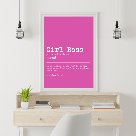 Girl Boss Dictionary Print